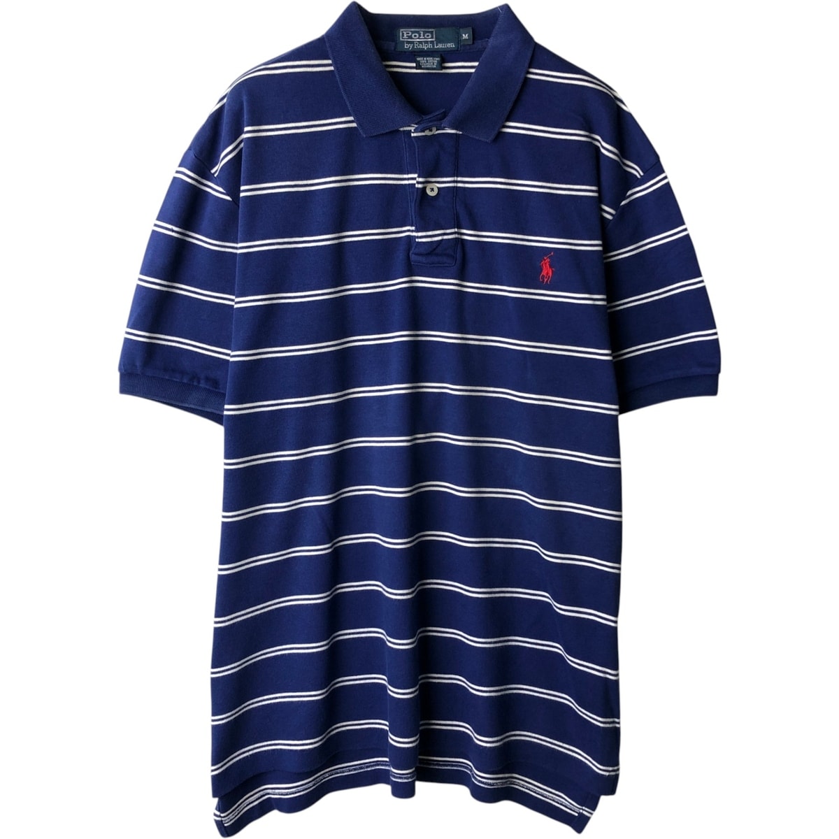 古着 ラルフローレン Ralph Lauren POLO by Ralph Lauren 半袖 ボーダー ポロシャツ メンズM相当/eaa637463
