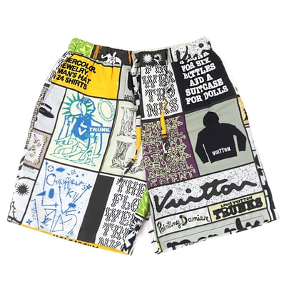 美品 ルイヴィトン パンツ マルチカラー 総柄 メンズ 50 HQP04W