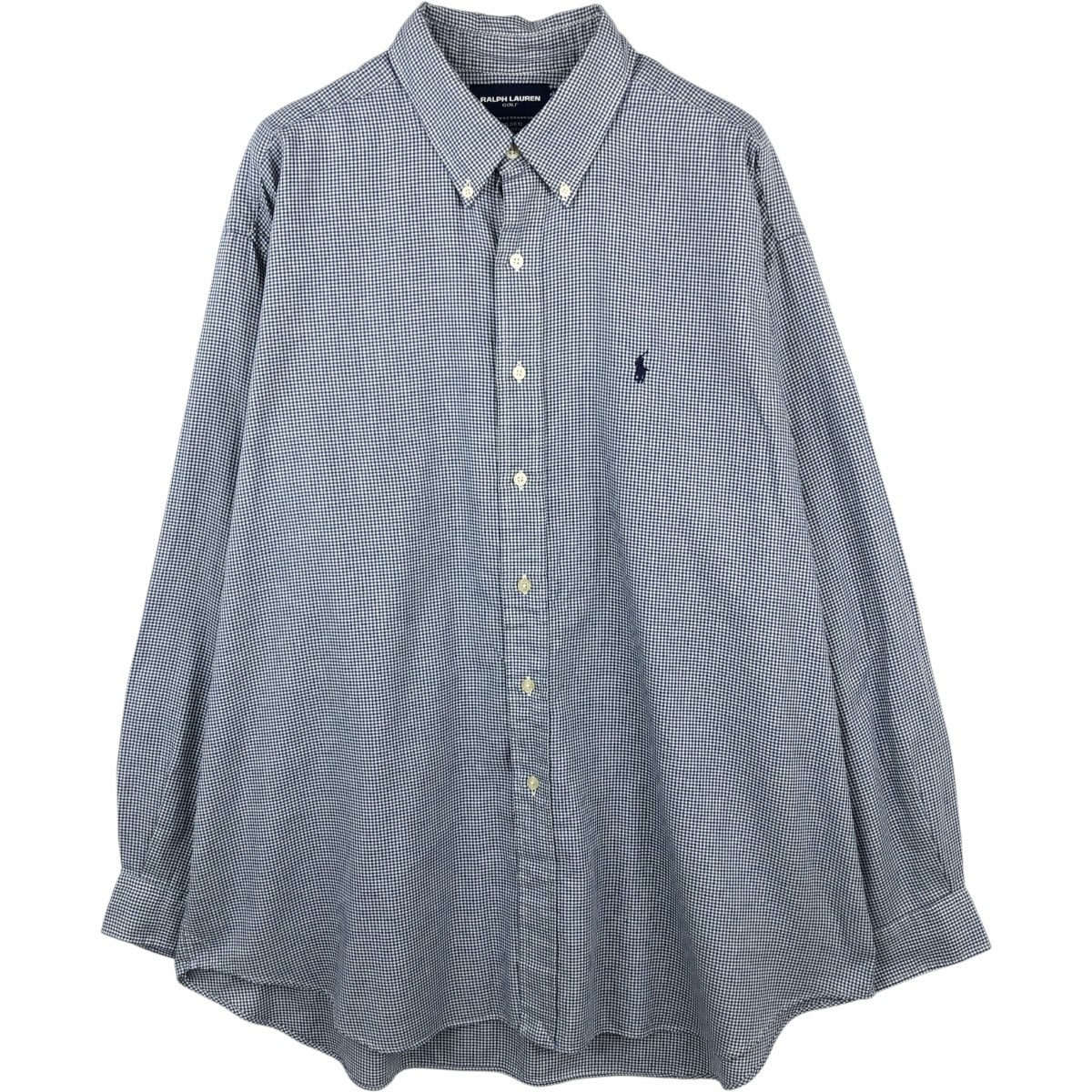 古着 ラルフローレン Ralph Lauren RALPH LAUREN GOLF TILDEN ギンガムチェック 長袖 ボタンダウンチェックシャツ メンズXL相当/eaa666345