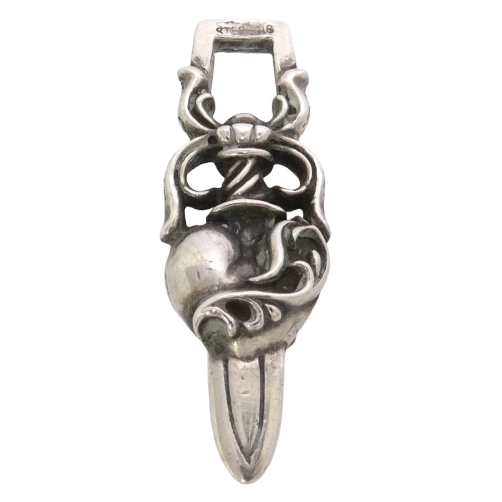 CHROME HEARTS クロムハーツ(原本無) HEART DAGGER ハートダガー ペンダントトップ シルバー系【中古】