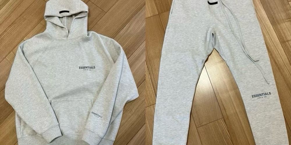 FEAR OF GOD ESSENTIALS PULLOVER HOODIE "Light Heather Oatmeal"