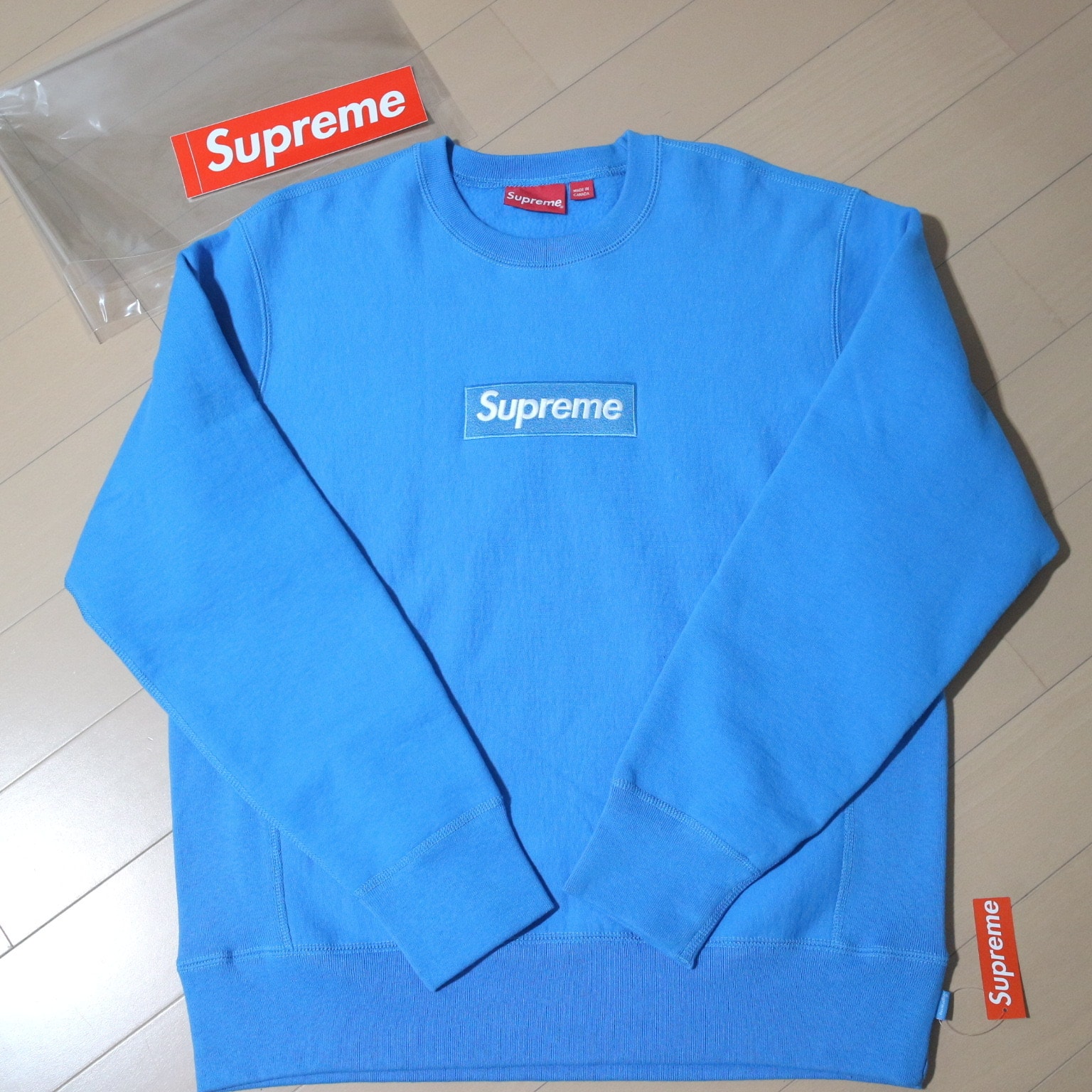 Supreme Box Logo Crewneck Sweatshirt "Blue" (18FW)