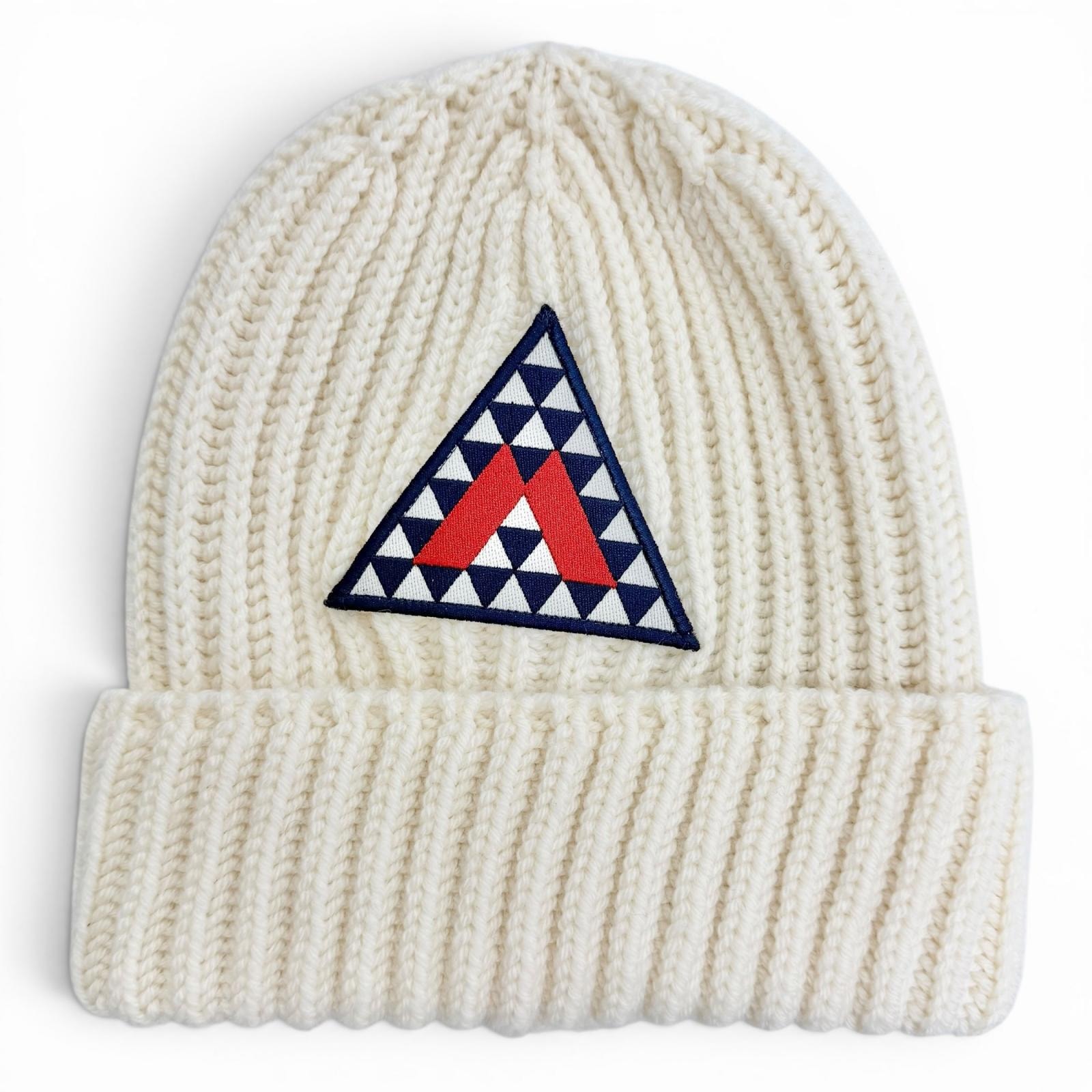 極美品 モンクレール ニットキャップ BERRETTO TRICOT アイボリー