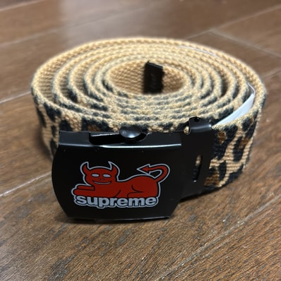 Supreme x Toy Machine Webbing Belt "Leopard"