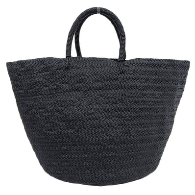 アエタ 新品同様 BASKET L Cow Leather ハンドバッグ レディース ブラック KG03