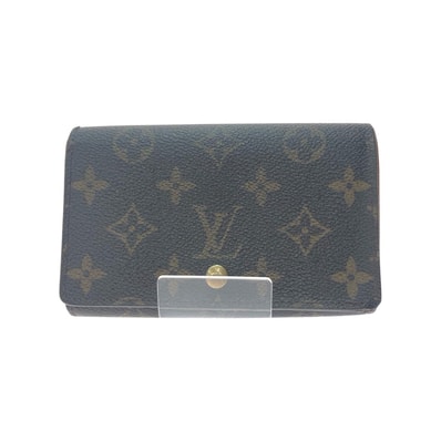 ▼▼LOUIS VUITTON ルイヴィトン レディース 二つ折り財布 モノグラム ポルト モネ・ビエ トレゾール M61730 ブラウン