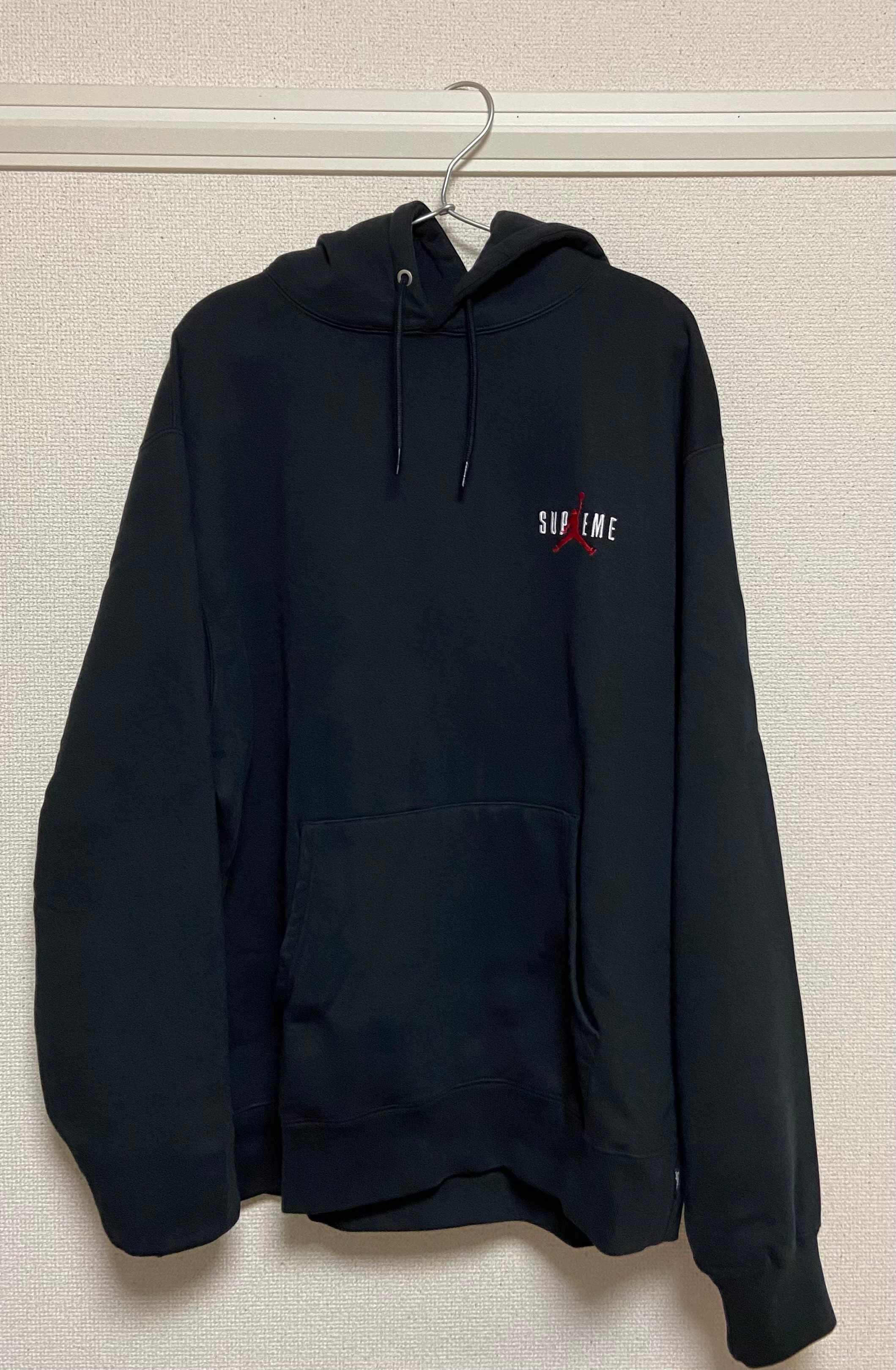 Supreme x Jordan Hooded Sweatshirt "Black"