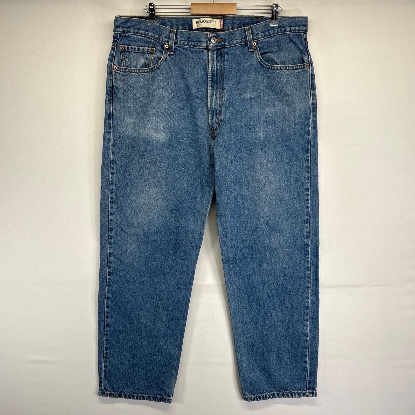 古着 リーバイス Levi's デニムパンツ 550 テーパード 5ポケット ジーンズ ジーパン 長ズボン 大きいサイズ w40 L30 ブルー メンズ