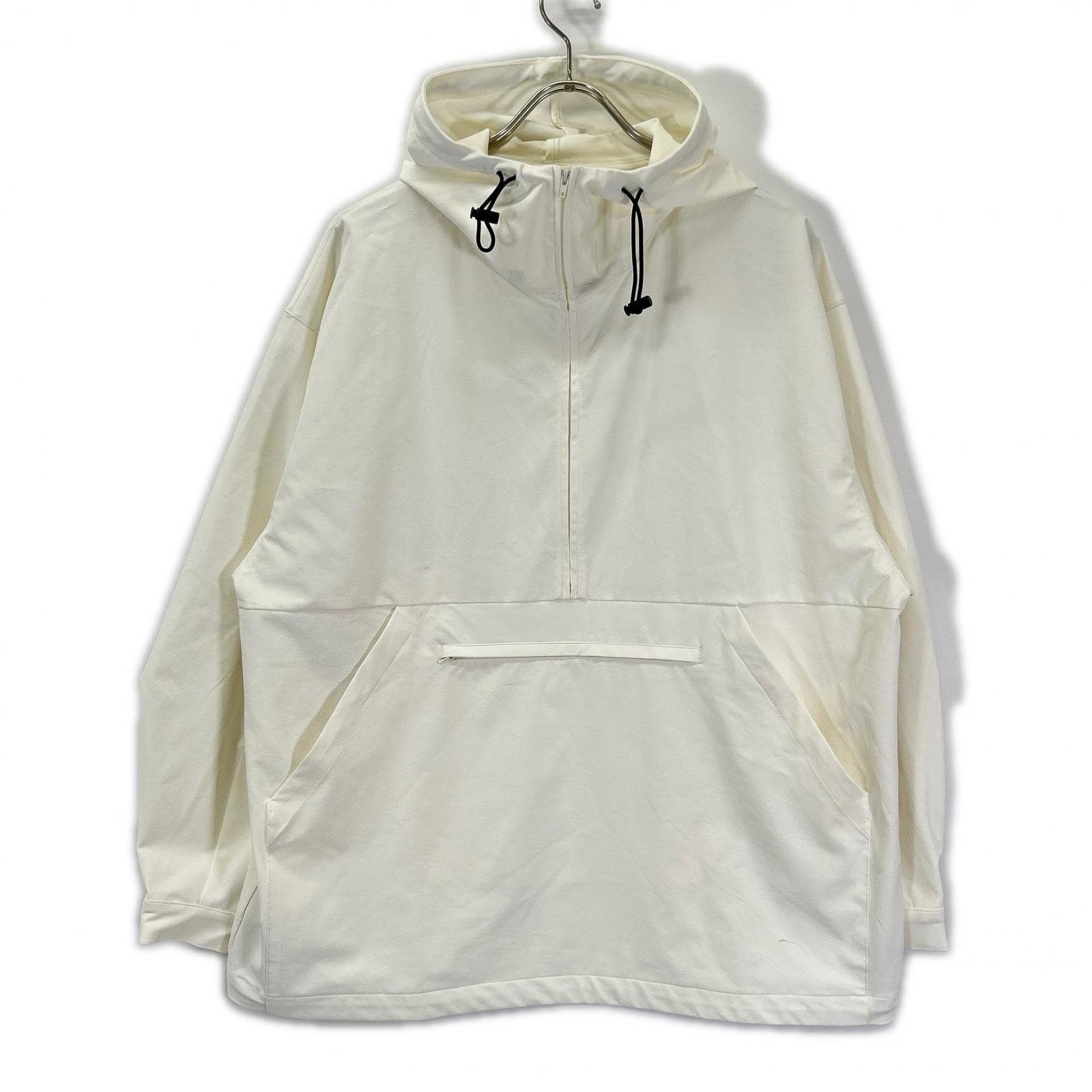 クラネ 24SS ホワイト PACKABLE RASH GUARD HALF ZIP マウンテンパーカ