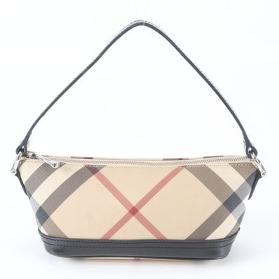 ■美品 バーバリー ノバ チェックショルダーバッグ