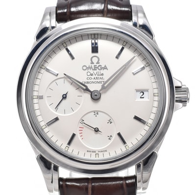 オメガ OMEGA 4863.31.32 デビル コーアクシャル シルバー 自動巻き メンズ 美品 保証書付き 腕時計 N#151202