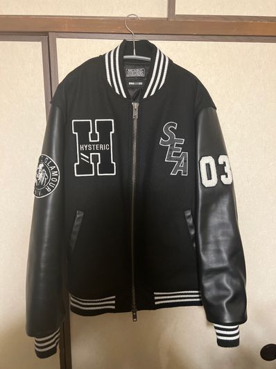 WIND AND SEA x HYSTERIC GLAMOUR Stadium Jumper "Black"