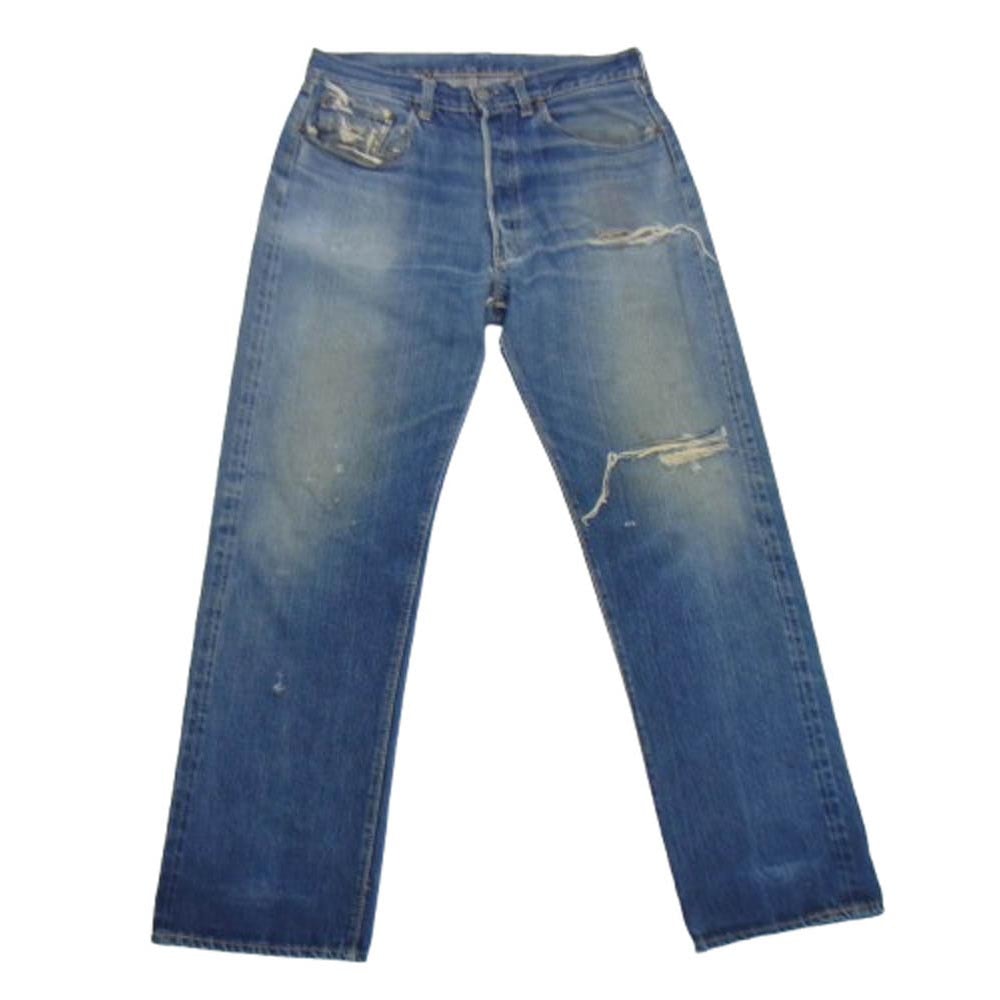 Levi's リーバイス デニムパンツ ヴィンテージ オリジナル 60s 501XX トップボタン裏刻印S センターオフセット デニム パンツ インディゴブルー系【中古】