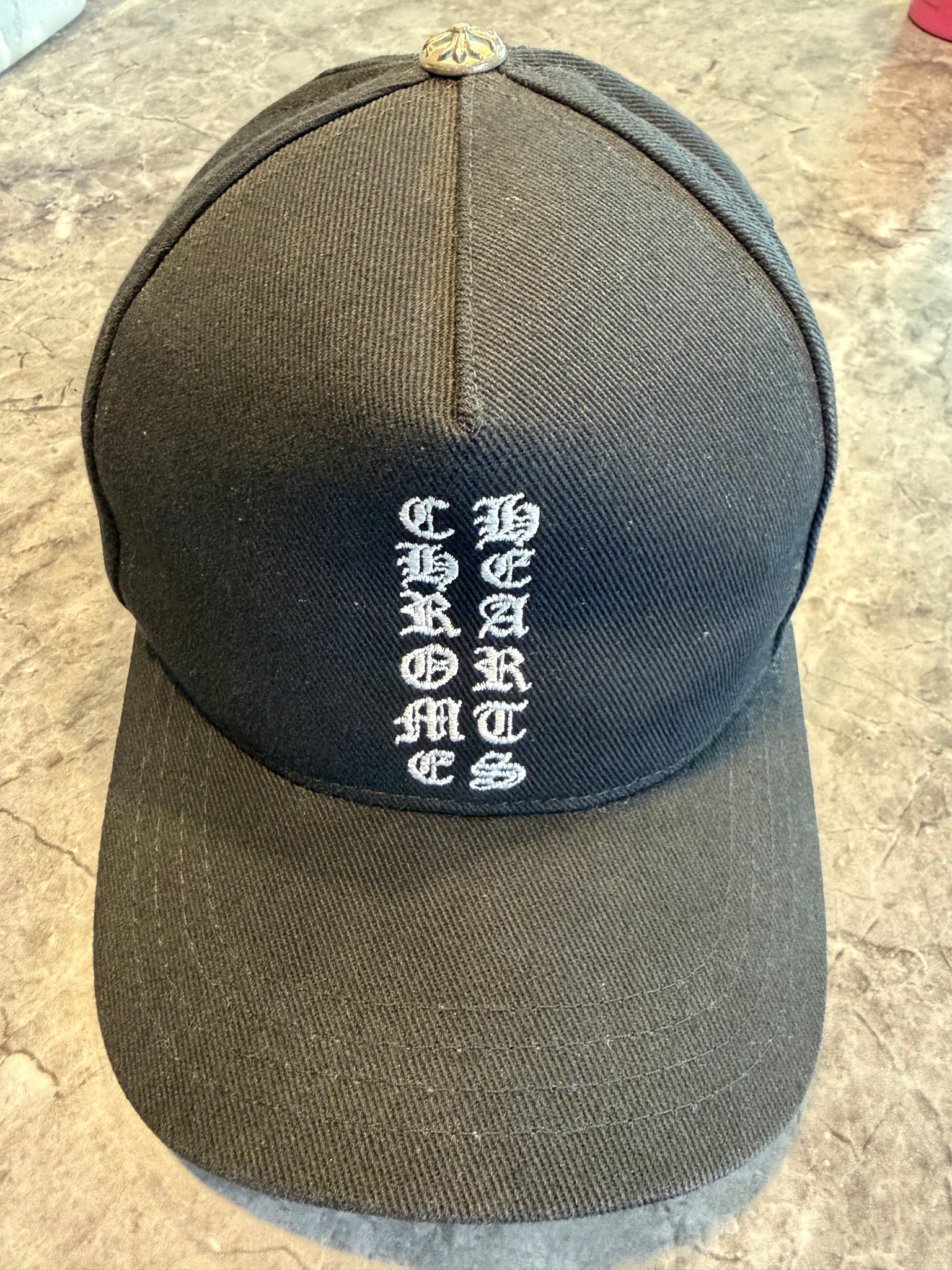 Chrome Hearts Baseball Cap CH Logo "Black/White"