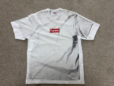 Supreme x MM6 Maison Margiela Box Logo Tee "White"