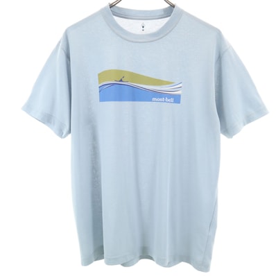 mont-bell モンベル 半袖 Tシャツ M ブルー系 アウトドア