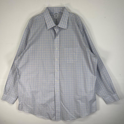 古着 ブルックスブラザーズ Brooks Brothers 長袖シャツ 胸ポケ REGENT チェック 2XL ブルー系 マルチカラー メンズ