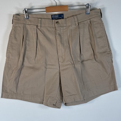 古着 90's/90年代 ポロバイラルフローレン Polo by Ralph Lauren ショートパンツ 半ズボン ポロチノ 短パン w38 ベージュ系 メンズ
