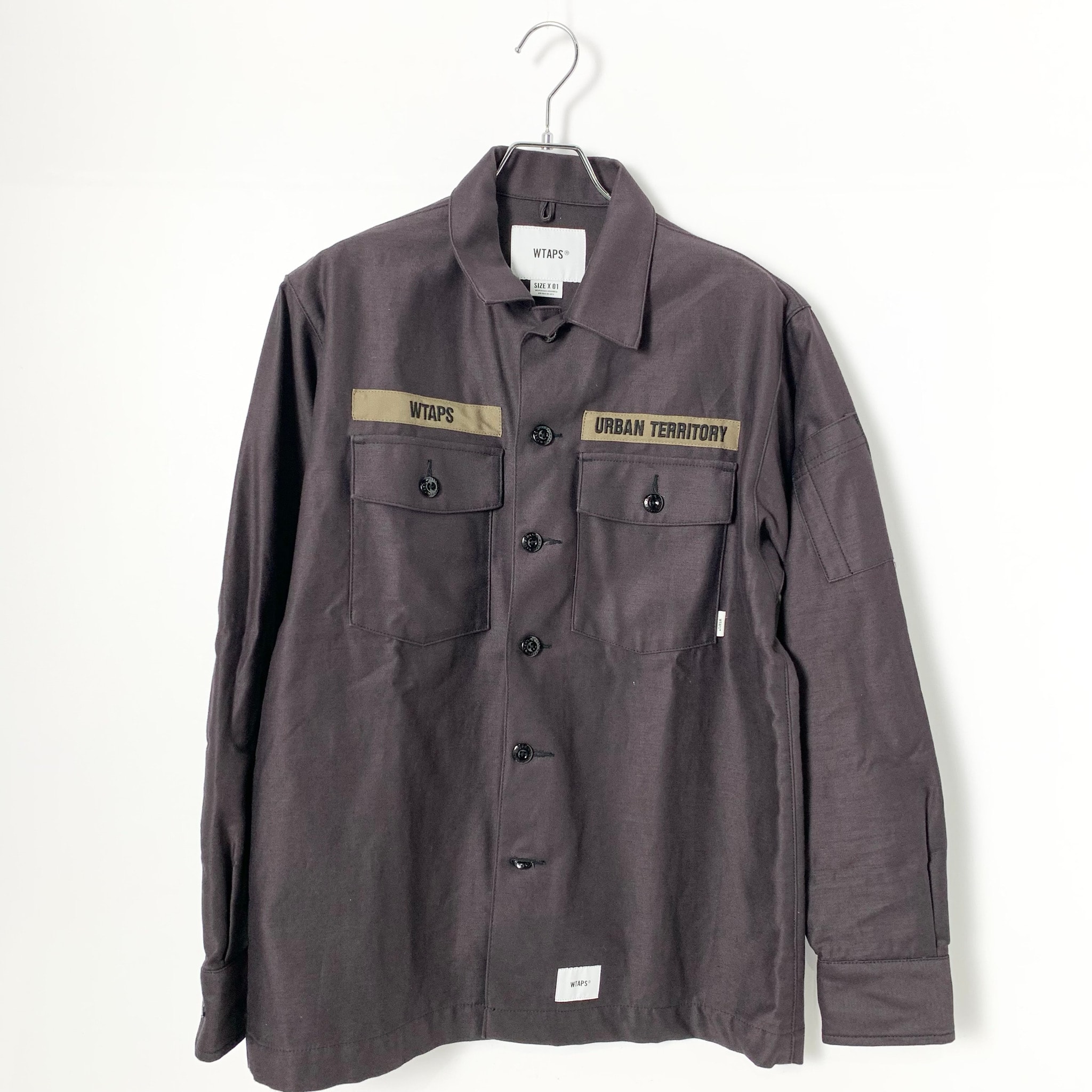 WTAPS 20AW Buds/Ls/Cotton. Satin "Brown"