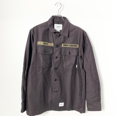 WTAPS 20AW Buds/Ls/Cotton. Satin "Brown"