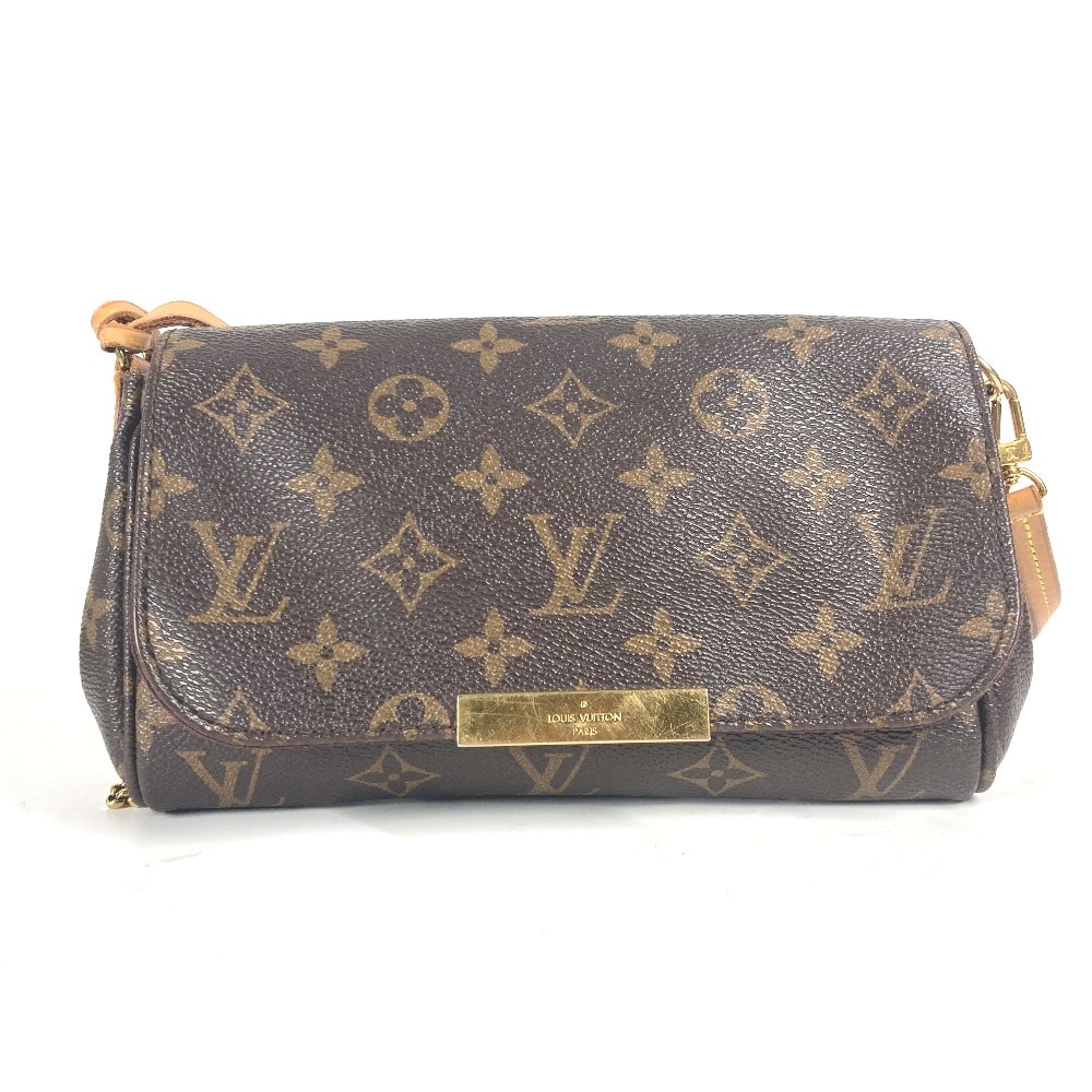 ルイヴィトン LOUIS VUITTON フェイボリットPM M40717 モノグラム 3WAY ハンドバッグ クラッチバッグ ショルダーバッグ モノグラムキャンバス ブラウン