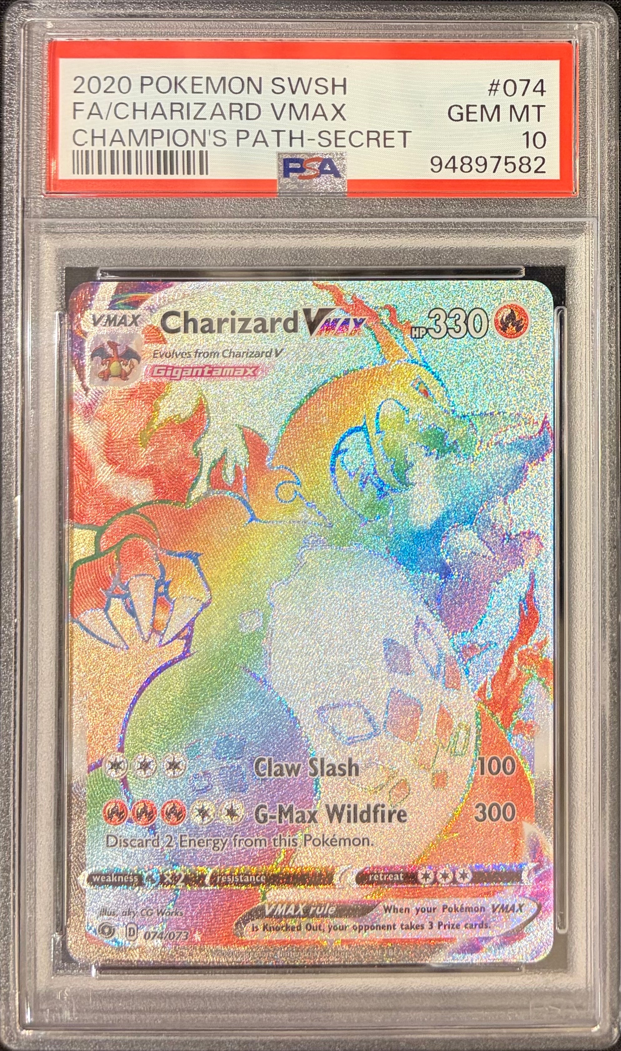 リザードンVMAX RR [074/073]【英語版】(ソード&シールド「チャンピオンズパス」)