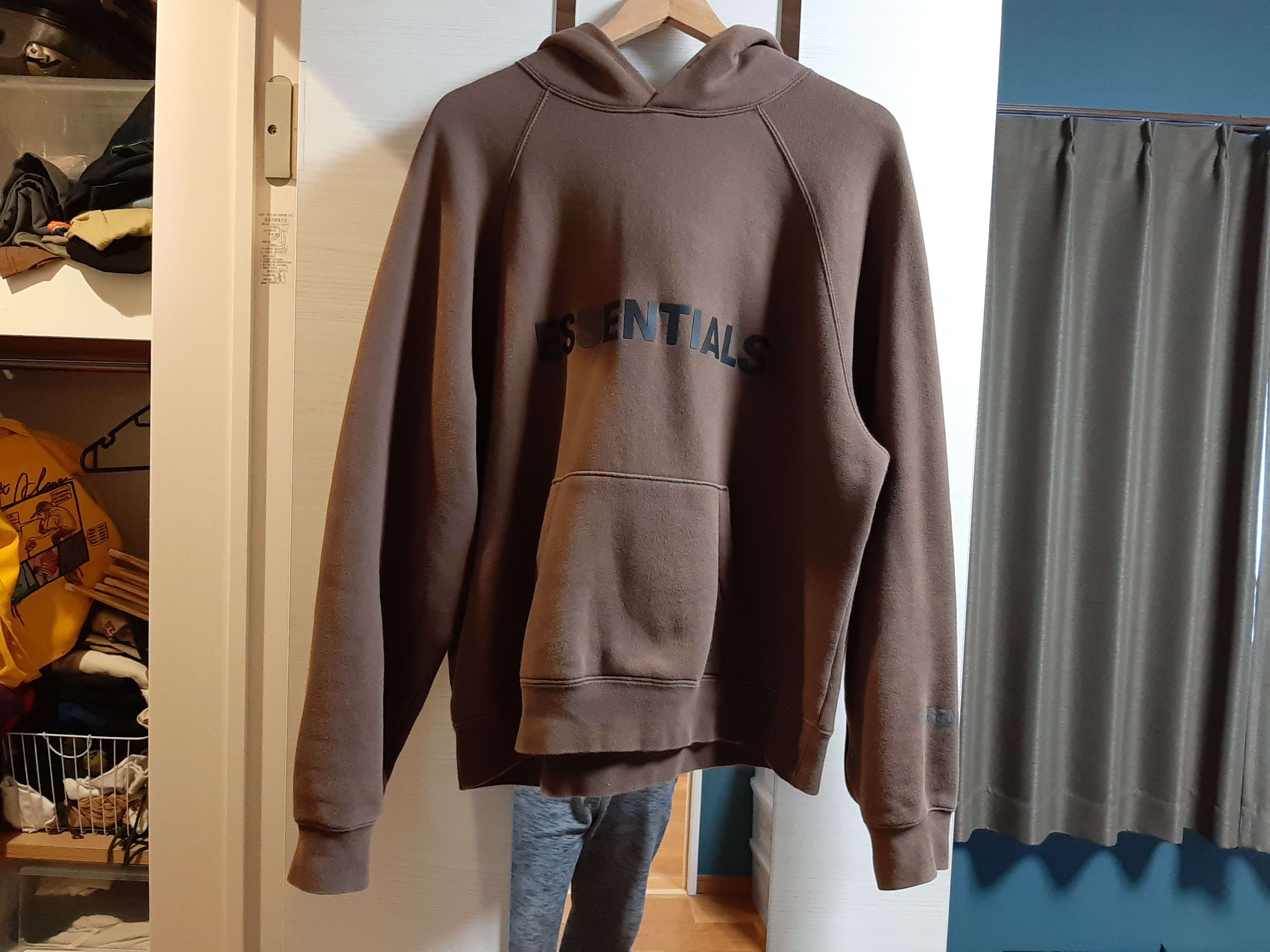 FEAR OF GOD ESSENTIALS / SSENSE 3D Silicon Applique Pullover Hoodie "Rain Drum"