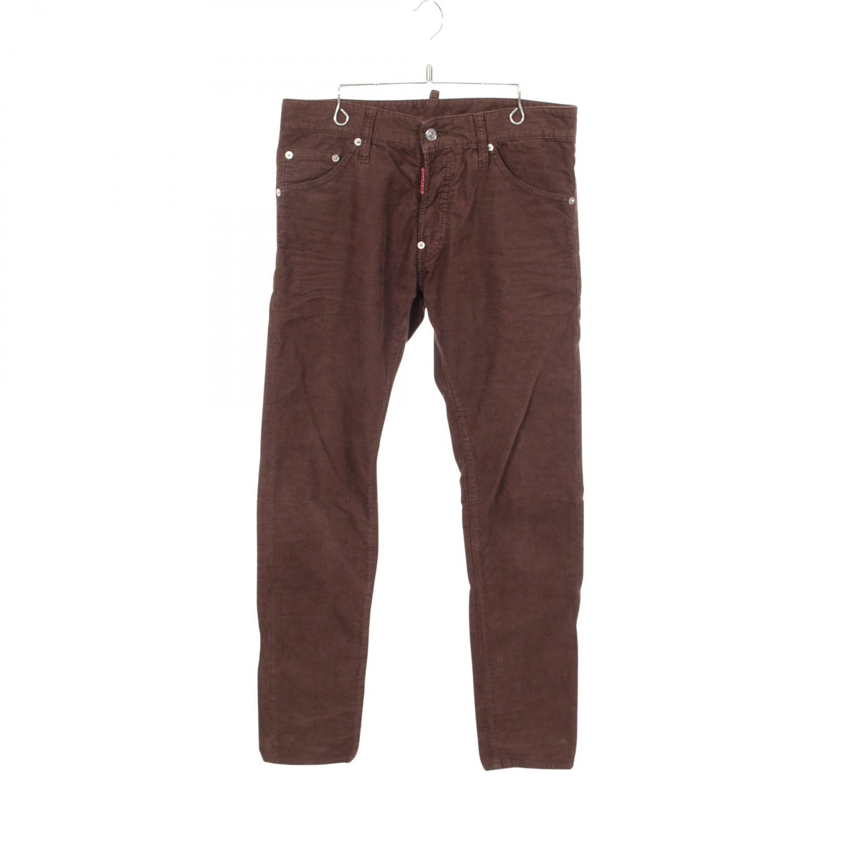 ディースクエアード DSQUARED2 コーデュロイ パンツ 衣料品 ボトムス コットン メンズ ブラウン系 S74LA0465 【中古】