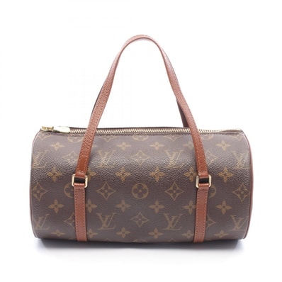 ルイ・ヴィトン LOUIS VUITTON パピヨン26 モノグラム 旧型 ハンドバッグ バッグ PVCコーティングキャンバス レザー レディース ブラウン系 M51366 【中古】