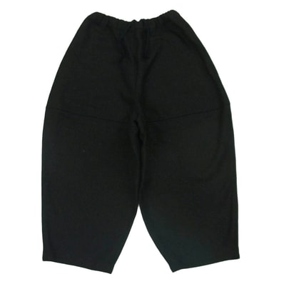 COMME des GARCONS コムデギャルソン 19AW GD-P018 本ライン ラメ ヘリンボーン バルーン ワイド パンツ ブラック系 S【中古】