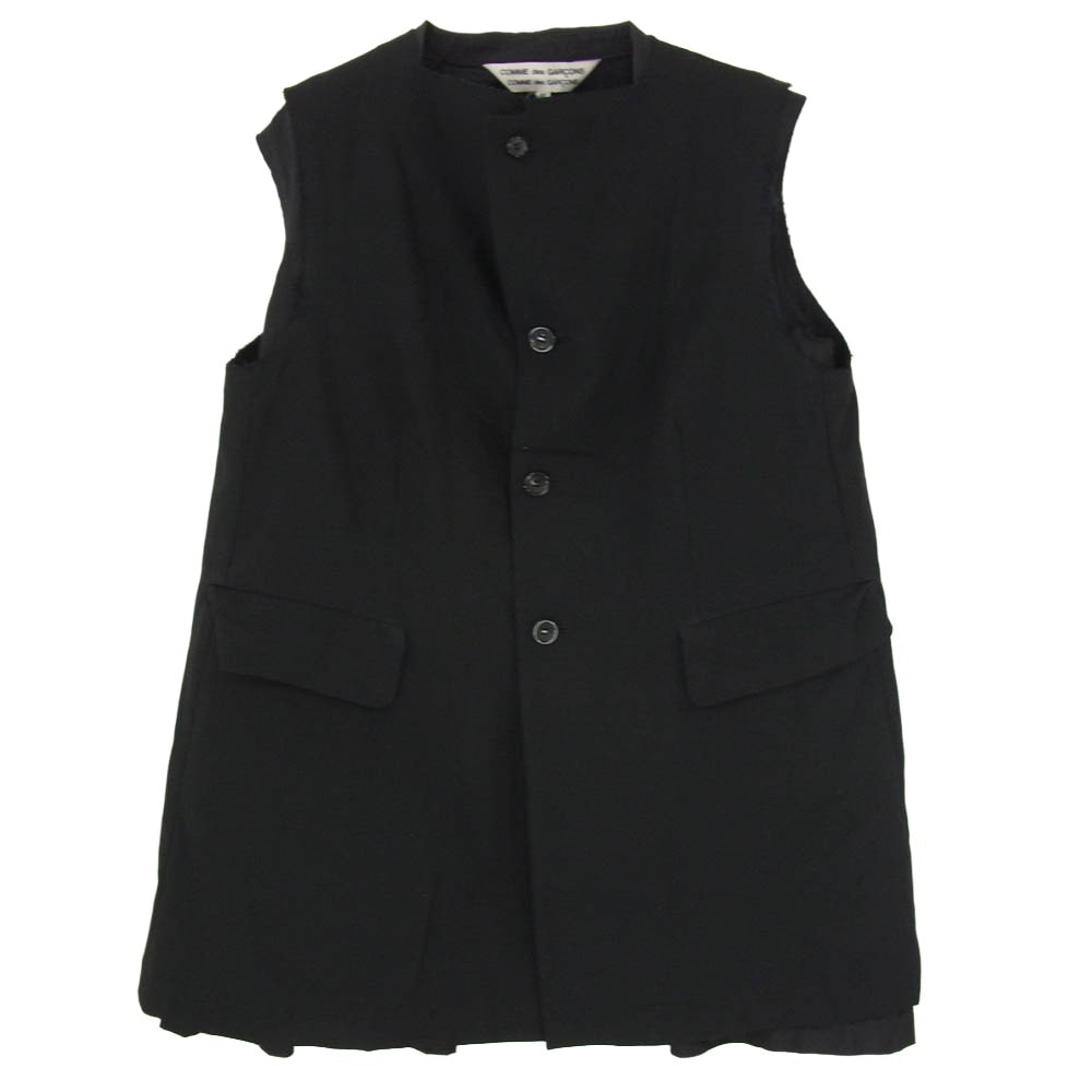 COMME des GARCONS コムデギャルソン RS-J022 AD2016 コムコム レイヤード カットオフ ベスト ジレ ブラック系 M【中古】