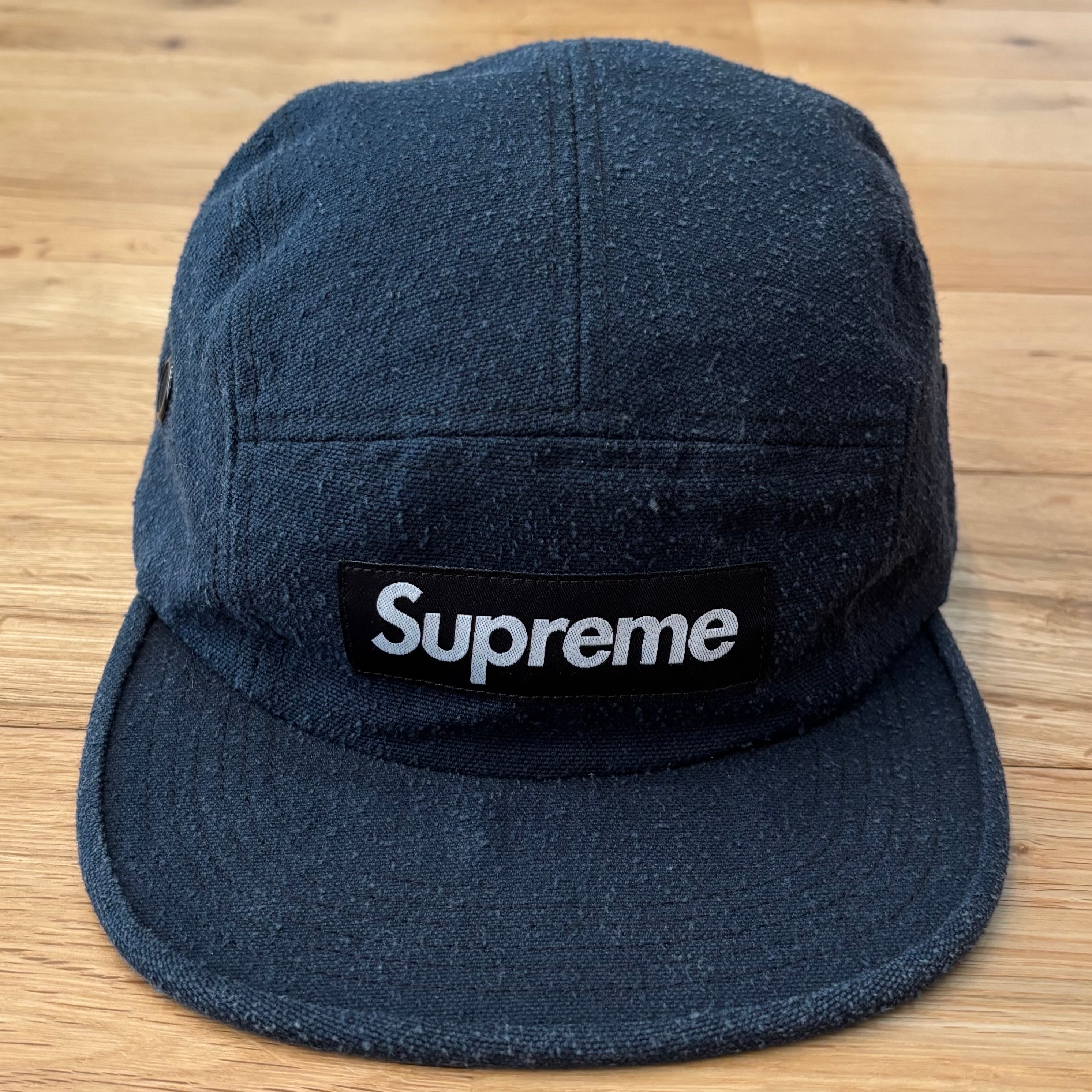 Supreme Napped Canvas Camp Cap ネイビー