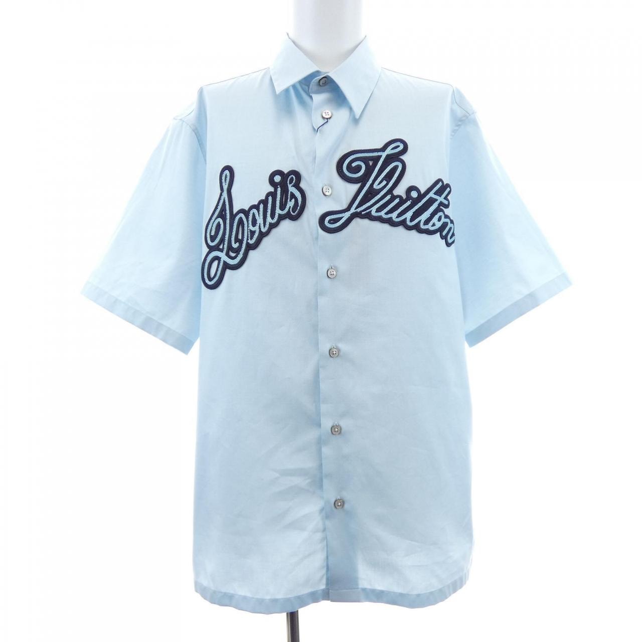 ルイヴィトン LOUIS VUITTON エンブロイダードショートスリーブコットンシャツ HRS14WJXU S/Sシャツ