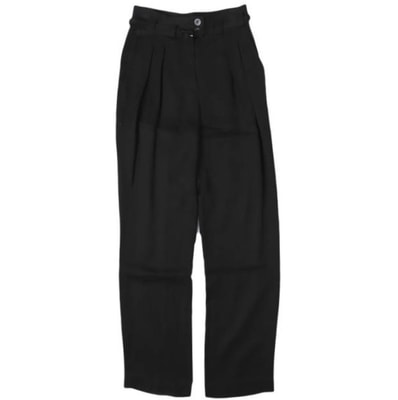 A.P.C. アーペーセー ベルテッド2タックパンツ 23186-1-54991 34 BLACK ボトムス g27369