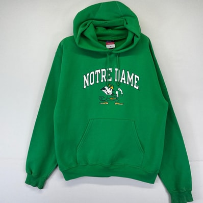 古着 チャンピオン Champion パーカー プルオーバー カレッジロゴ スウェット 袖ワンポイント M グリーン系 メンズ