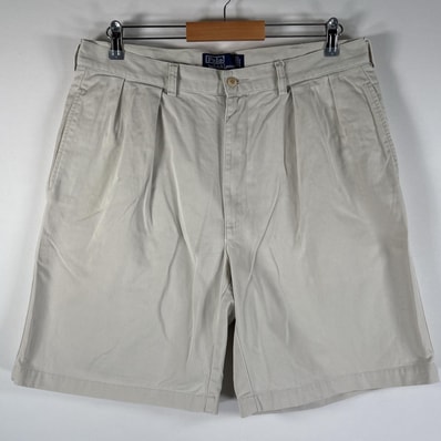 古着 90's/90年代 ポロバイラルフローレン Polo by Ralph Lauren ショートパンツ チノパン ポロチノ 大きいサイズ ホワイト系 メンズ