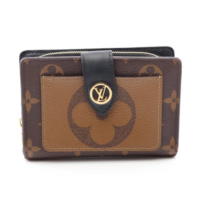 ルイ・ヴィトン LOUIS VUITTON ポルトフォイユジュリエット モノグラムジャイアント リバース 二つ折り財布 財布 PVCコーティングキャンバス モノグラム・ジャイアントリバース レディース ブラウン系 / ブラック系 M69432 【中古】