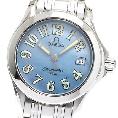 オメガ シーマスター120 デイト 2581.88 レディース 【中古】