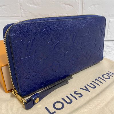 Louis Vuitton Monogram Empreinte Zippy Wallet "Denim Oncle"