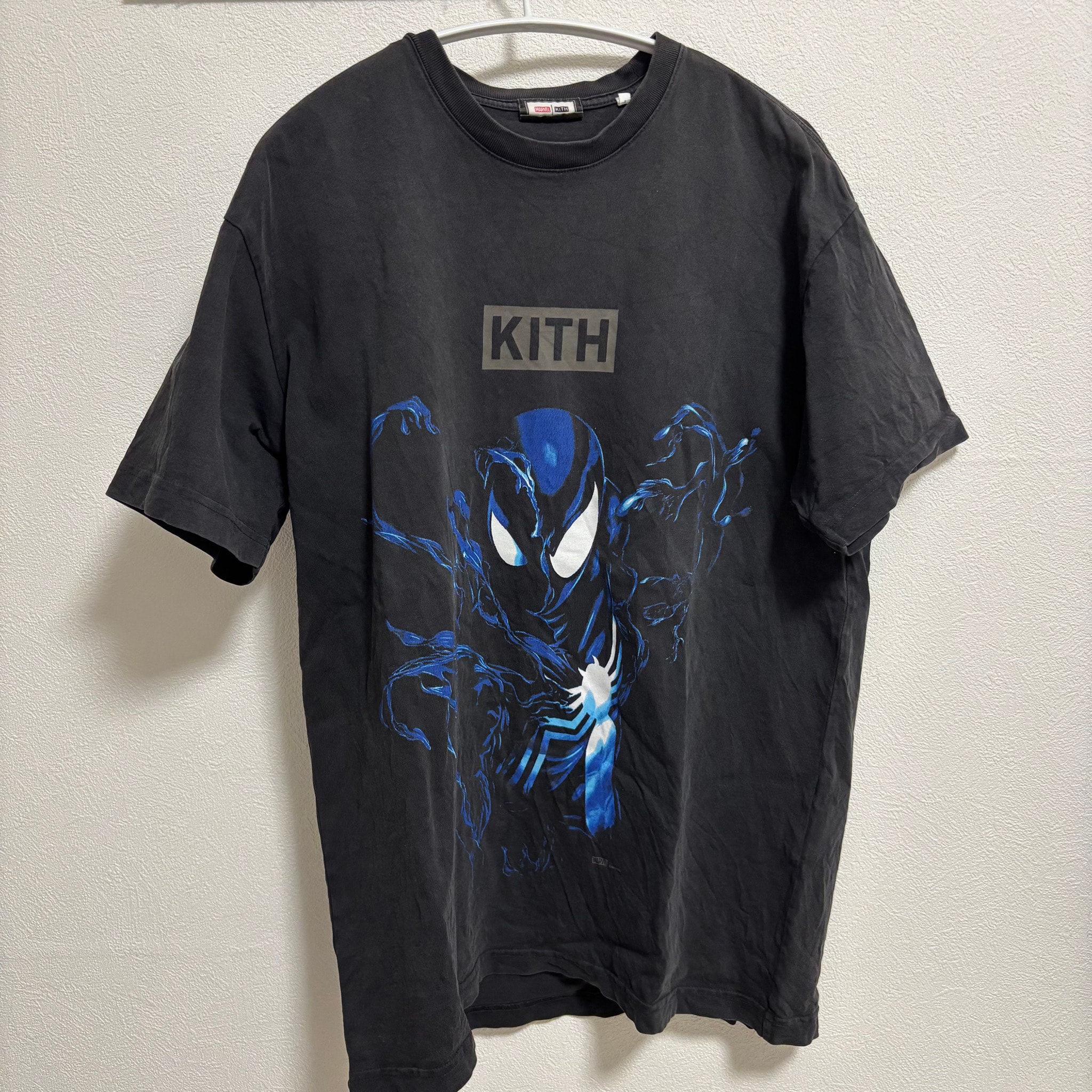 Marvel x Kith Spider-Man Black Suit Vintage Tee "Black"