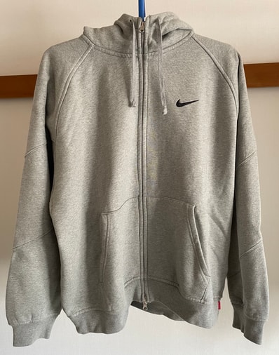 Supreme x Nike Zip Up Hooded Sweatshirt "Heather Grey"