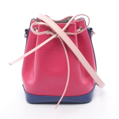 ルイ・ヴィトン LOUIS VUITTON ナノ ノエ ショルダーバッグ バッグ レザー エピ フューシャ レディース ピンク系 / ブルー系 M42502 【中古】