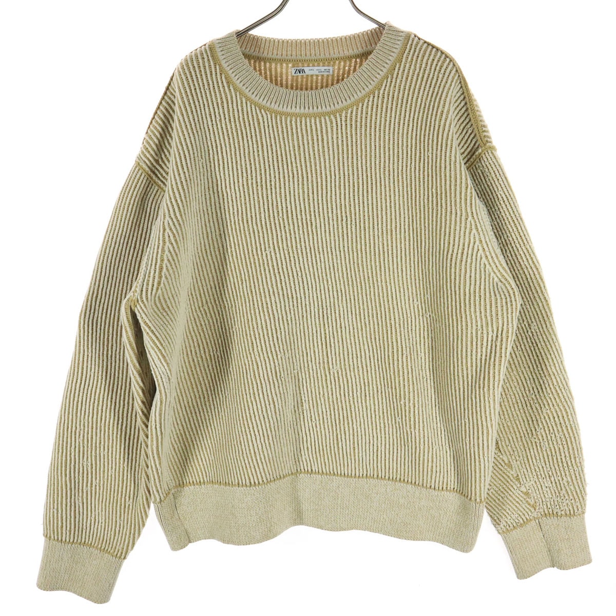 ZARA ザラ 長袖 ニット L ベージュ