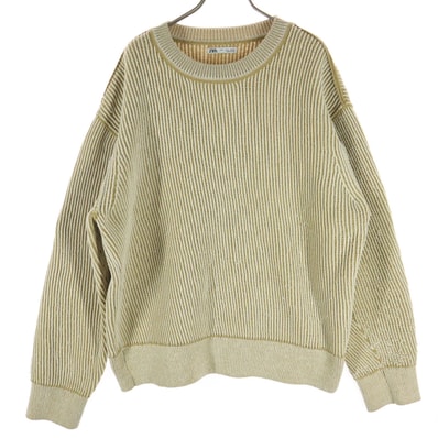 ZARA ザラ 長袖 ニット L ベージュ
