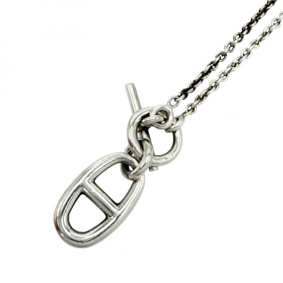 HERMES エルメス ネックレス シェーヌダンクル アミュレット ペンダント ジュエリー アクセサリー シルバー925 ユニセックス 約10.6g【中古品】