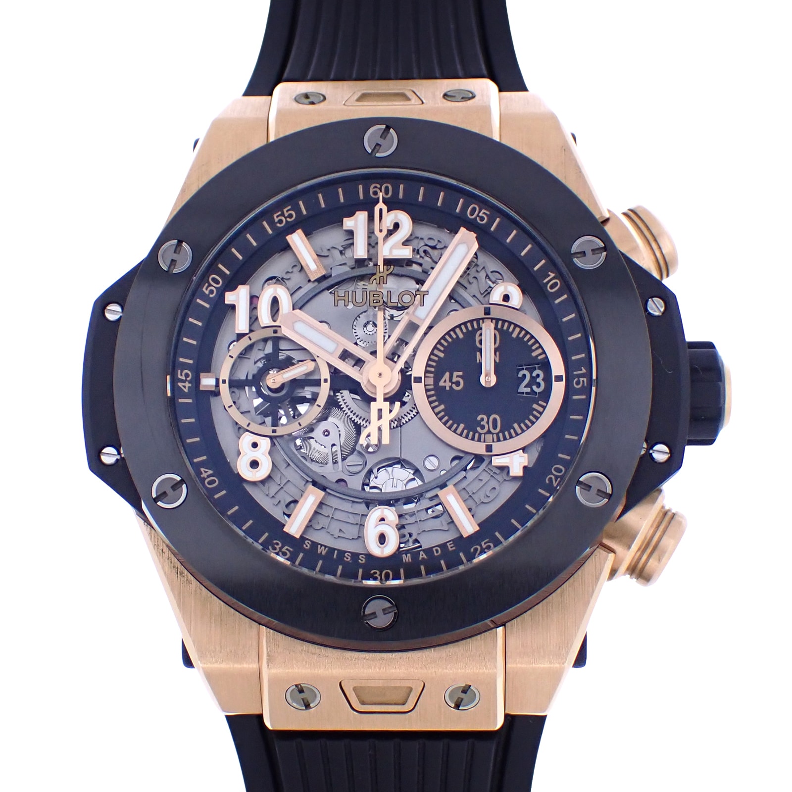 HUBLOT ウブロ  ビッグバン ウニコ キングゴールド セラミック  421.OM.1180.RX  メンズ 腕時計
