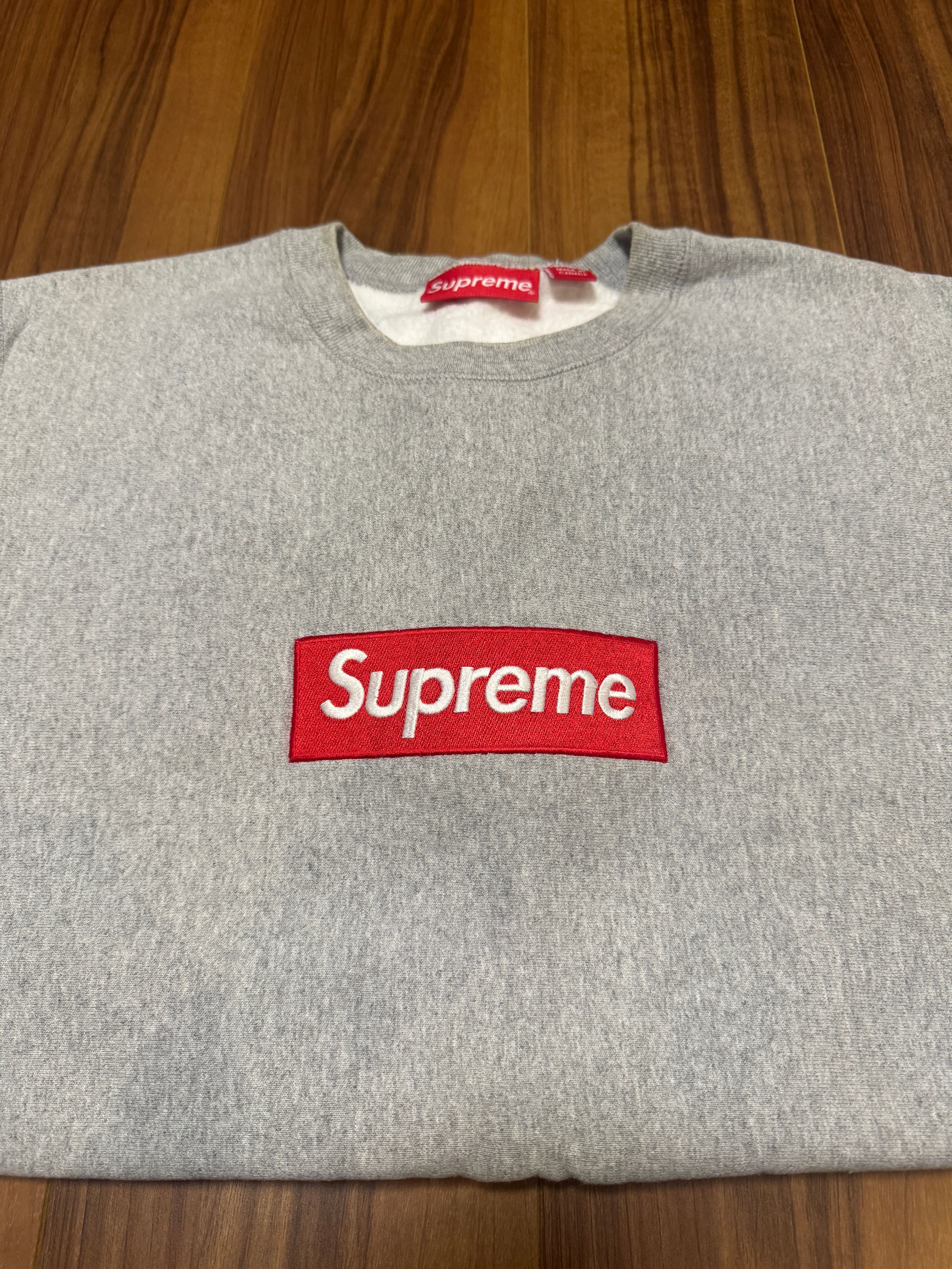 Supreme Box Logo Crewneck "Grey" (15FW)
