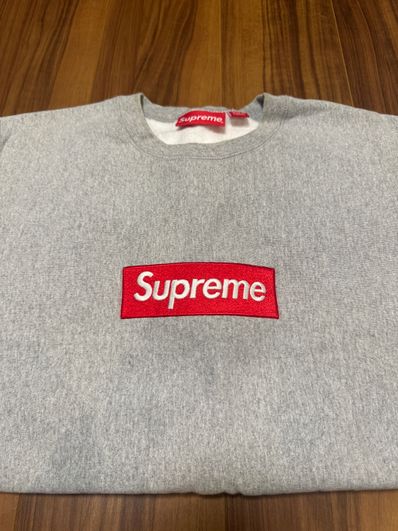 Supreme Box Logo Crewneck "Grey" (15FW)