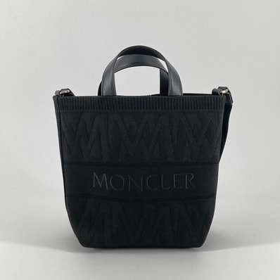 MONCLER(モンクレール) MINI KNIT TOTE 2way ショルダー ハンドバッグ C-XCOM-23-30581 ブラック