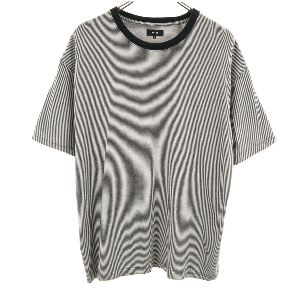BEAMS ビームス ボーダー柄 半袖 Tシャツ S 黒系